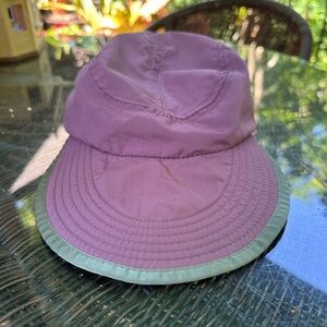 Patagonia Purple and Green Casual Wide Brimmed Cap
